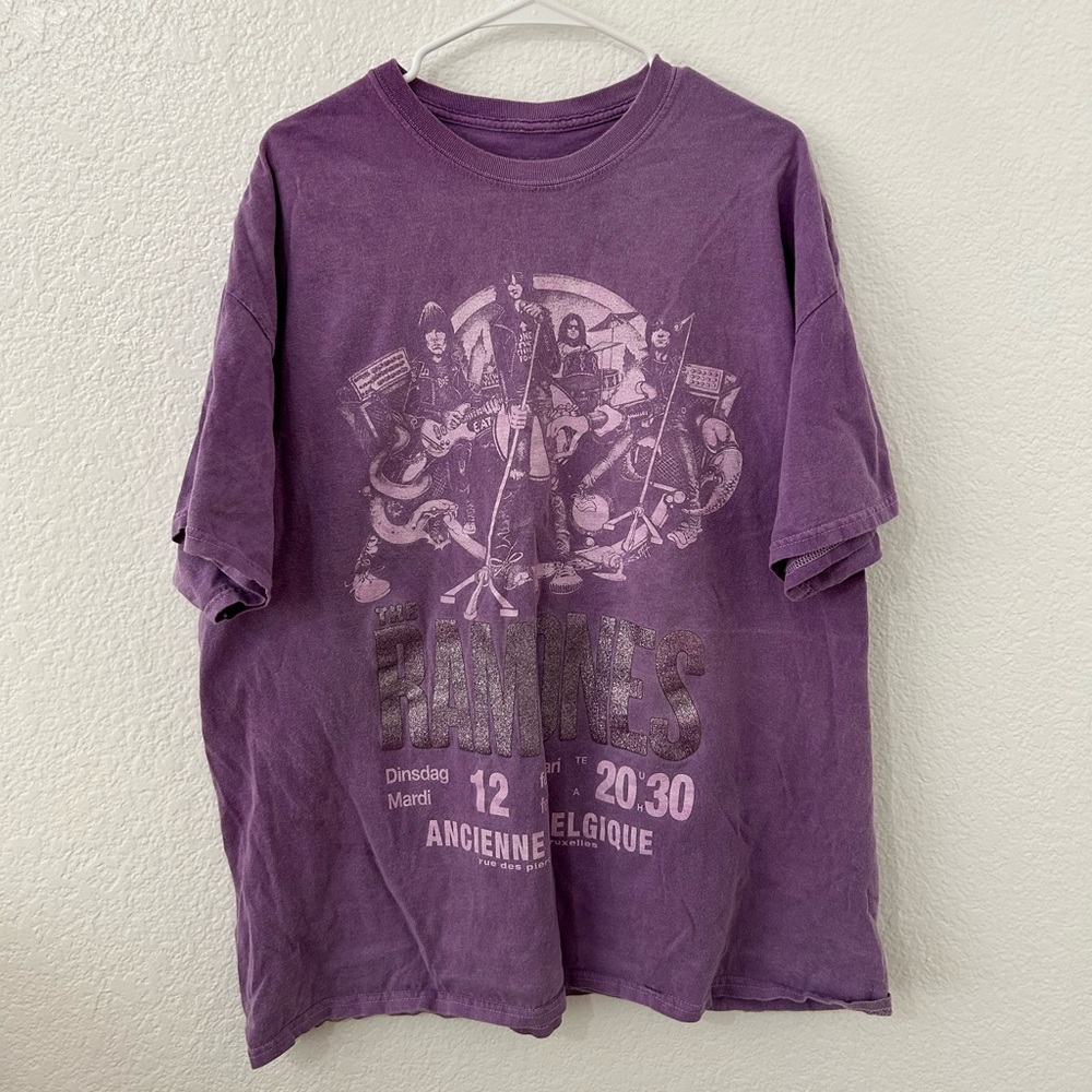 Urban Outfitters purple oversized Ramones shirt